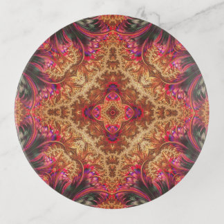 Royal Fractal | Glass Trinket Tray