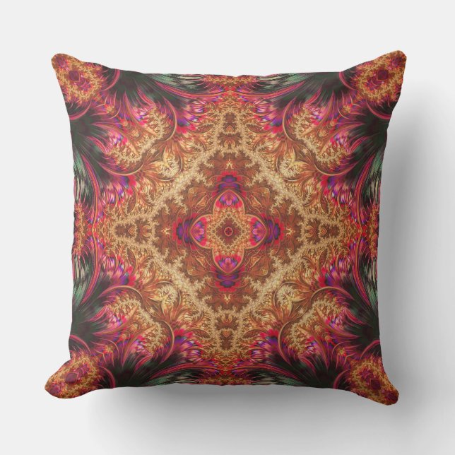 Royal Fractal |  Throw Pillow (Front)