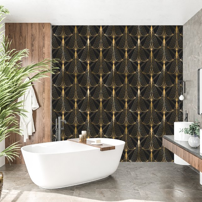 Royal French black and golden Sparkle Wallpaper (Royal French black and golden Sparkle Wallpaper)