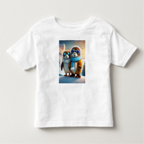 Royal Gathering King Penguins Chill Hangout Toddler T_shirt