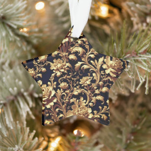 Royal Gold Baroque Star Ornament