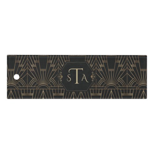 Royal Gold Black Great Gatsby 20s Monogram Ruler