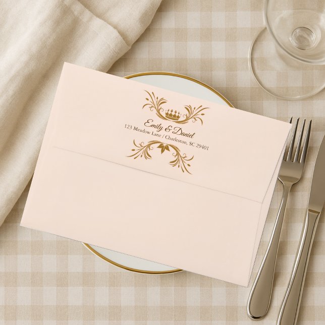 Royal Gold Crown Wedding Envelope (Creator Uploaded)