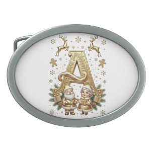 Royal Gold Letter A Luxury Unisex Belt Buckle