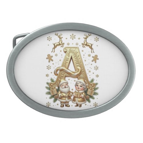 Royal Gold Letter A Luxury Unisex Belt Buckle
