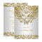 Royal Gold on White Pearl Elegant Birthday Party