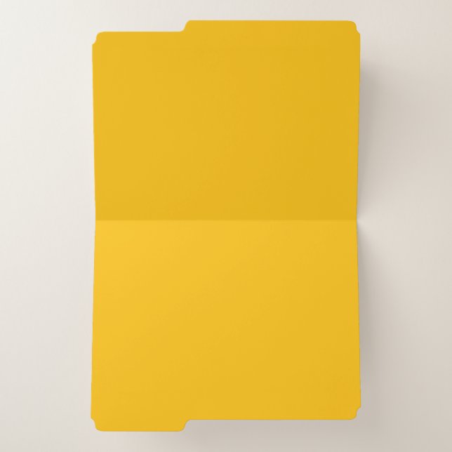 Royal Gold Solid Plain Color File Folder (Inside Right)