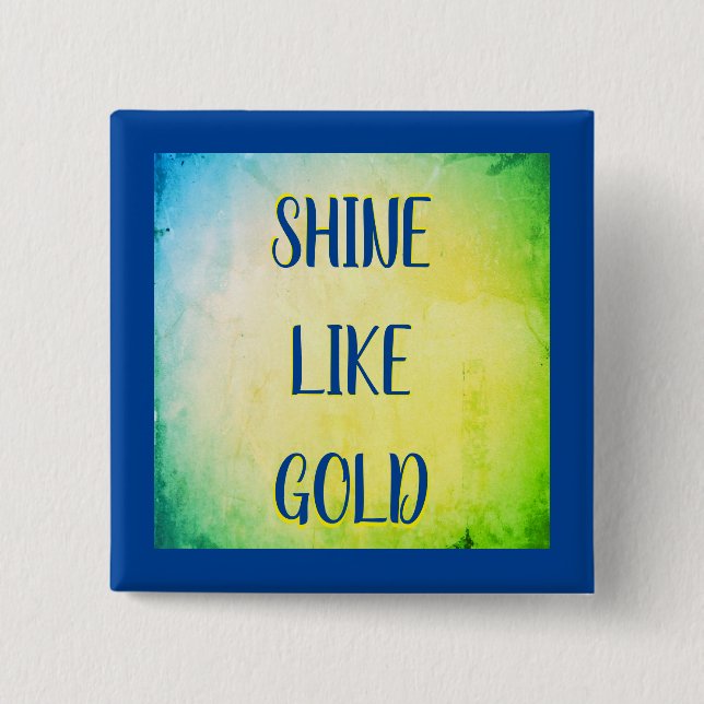 Royal Gold Sunshine Button (Front)