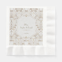 Royal Gold White Great Gatsby 1920s Wedding