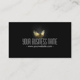 Royal Gold Wings in The Dark Business Card