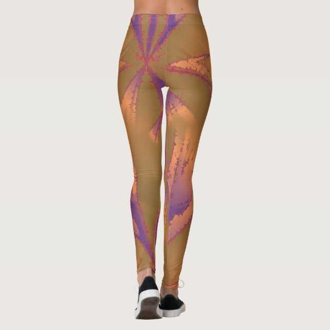 Royal Golden Brown Leggings (Back)
