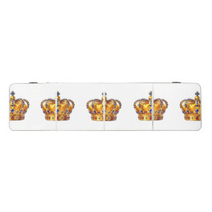 Royal golden crown beer pong table