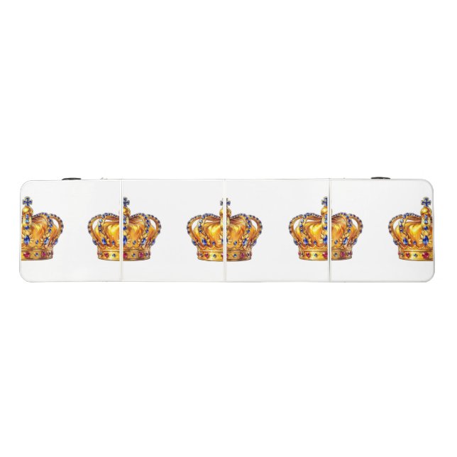 Royal golden crown beer pong table (Top)