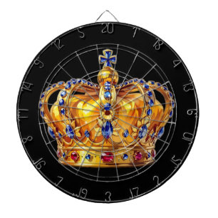 Royal golden crown dart board