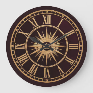 Royal Golden Crown Large Clock