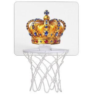 Royal golden crown mini basketball hoop