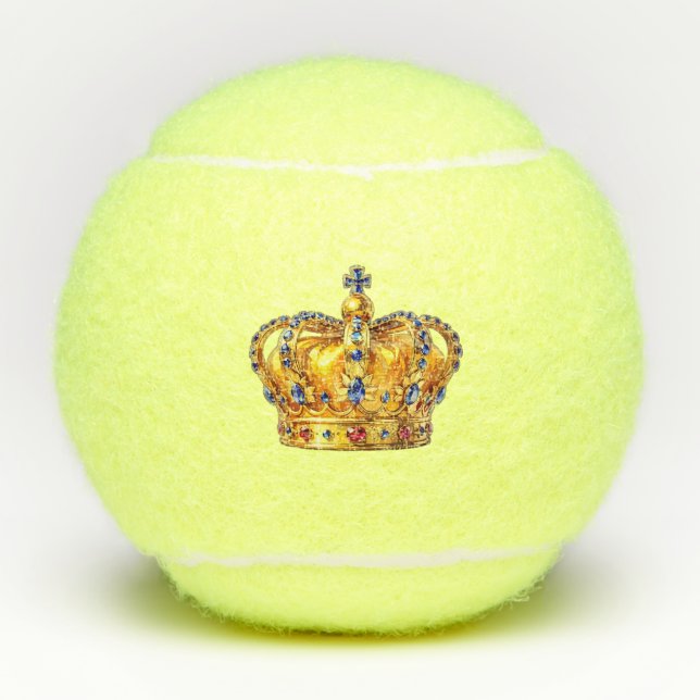 Royal golden crown tennis balls (Front)