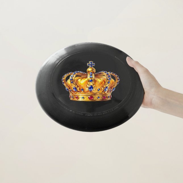 Royal golden crown Wham-O frisbee (In Hand)