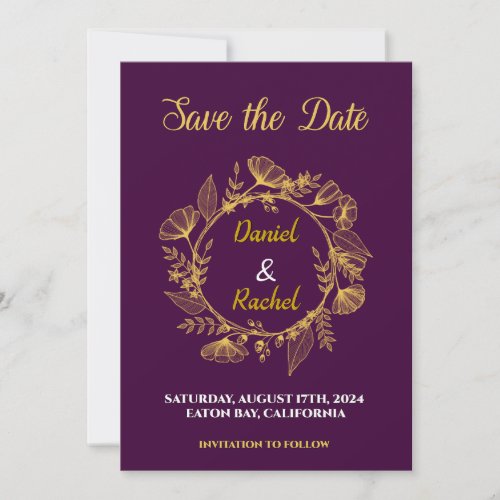 Royal Golden Lily Cascade in Round Bucket Art Save The Date