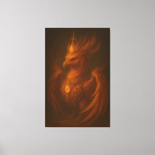 Royal Golden Phoenix – Elite Fine Art Collection Canvas Print
