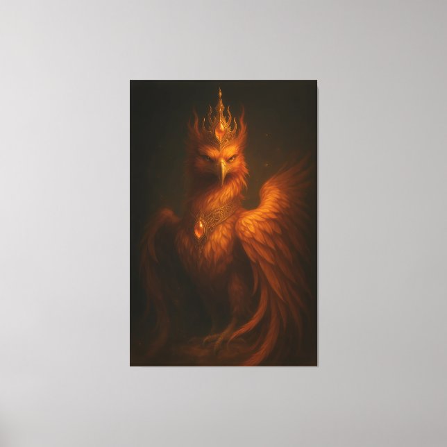 Royal Golden Phoenix – Elite Fine Art Collection Canvas Print (Front)