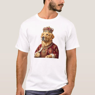 Royal Golden Retriever King Portrait Art Print T-Shirt