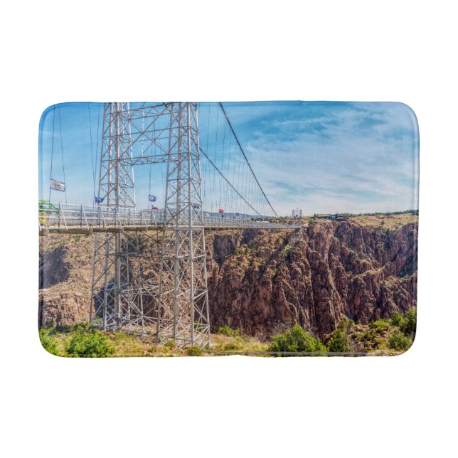 Royal Gorge Bridge Side View Bath Mat (Front)