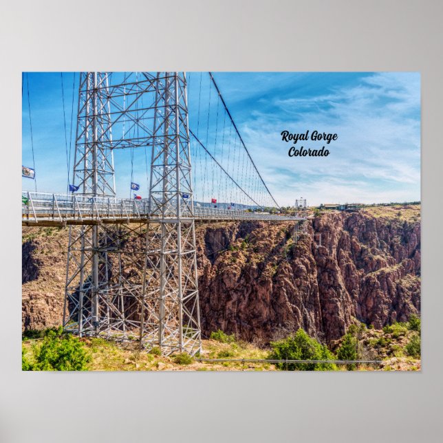 Royal Gorge Bridge Side View Poster (Front)