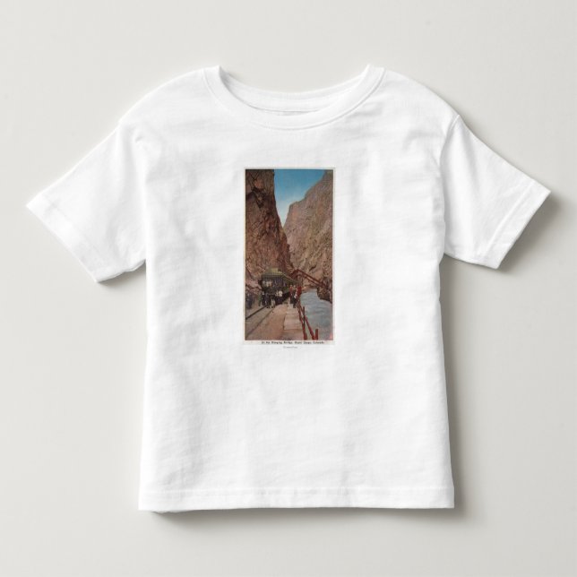 Royal Gorge, CO - View of the Hanging Bridge Toddler T-shirt (Front)