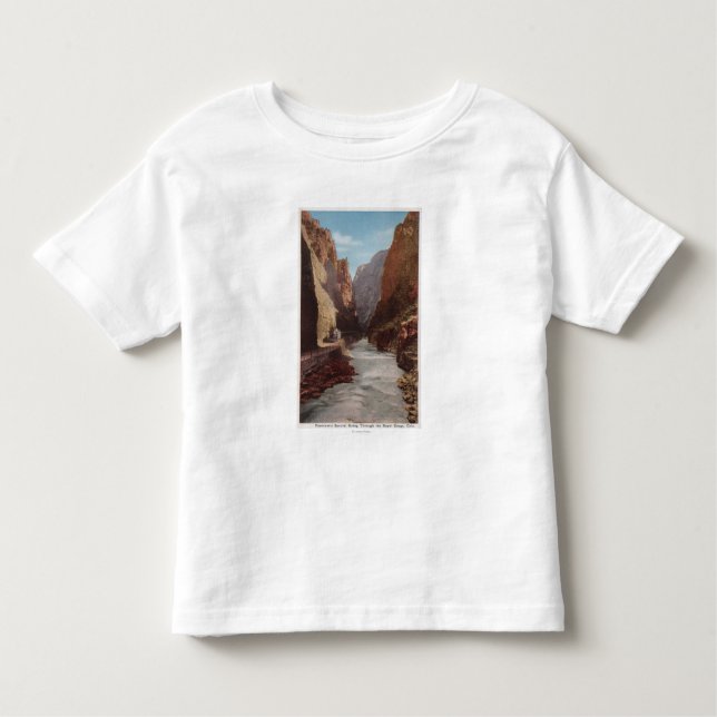 Royal Gorge, CO - View of Train , River Toddler T-shirt (Front)