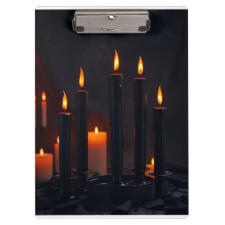 Royal Gothic Halloween Candle Clipboard