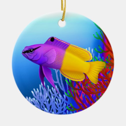 Royal Gramma Basslet Reef Fish Ornament