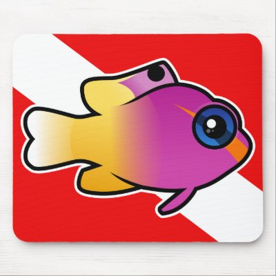 Royal Gramma Dive Flag Mouse Pad