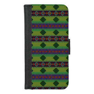 Royal Green Diamonds iPhone 8/7 Wallet Case