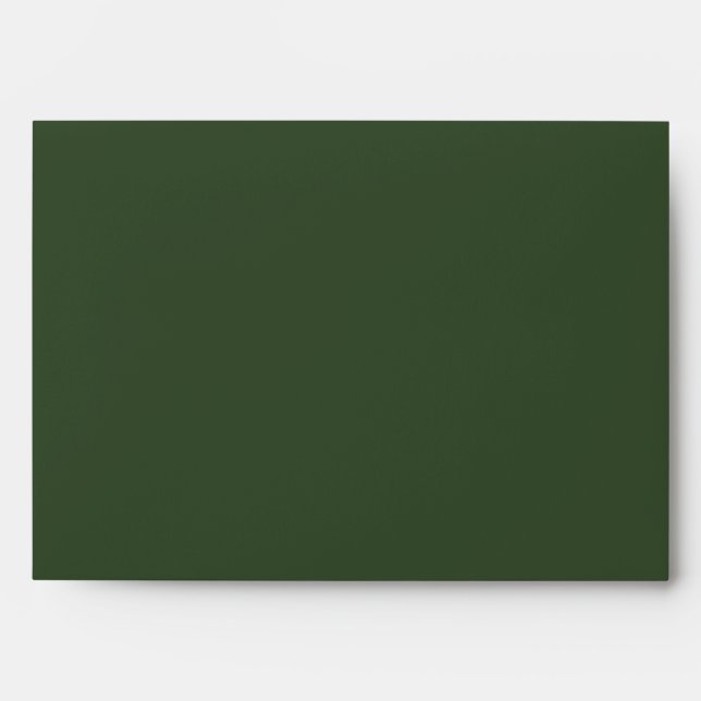 Royal green luxury gold French style fleur de lis Envelope (Front)