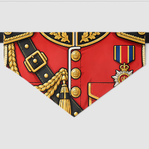 Royal Guard King Officer British Costume Pet Bandana Collar