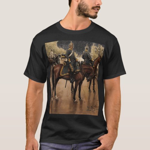 Royal Guard Soldiers on a Berlin Street1909 T_Shirt
