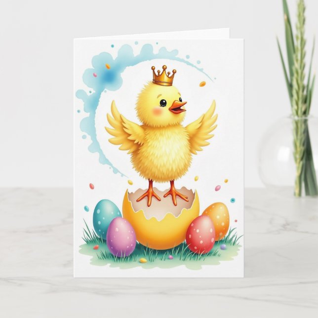 Royal Hatchling Announcement Card (Front)