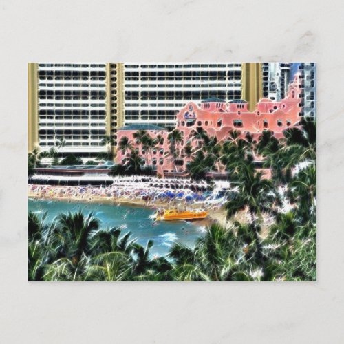 Royal Hawaiian Hotel Honolulu Hawaii Postcard