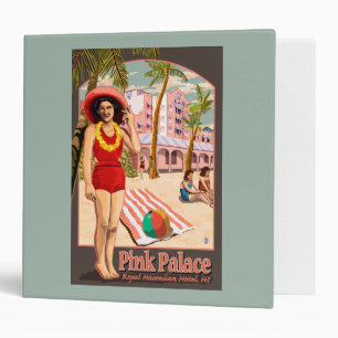 Royal Hawaiian Hotel in Hawaii 3 Ring Binder