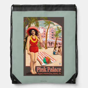 Royal Hawaiian Hotel in Hawaii Drawstring Bag