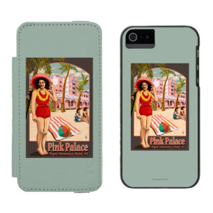 Royal Hawaiian Hotel in Hawaii Wallet Case For iPhone SE/5/5s