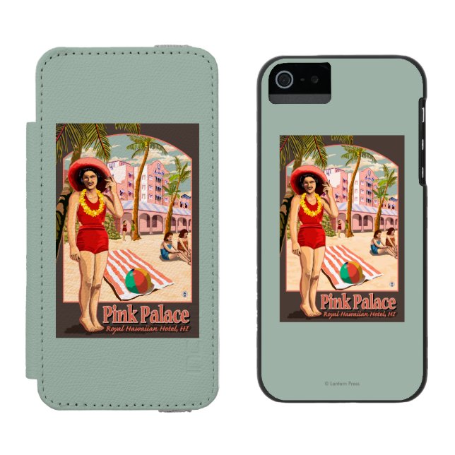 Royal Hawaiian Hotel in Hawaii Incipio iPhone Wallet Case (Side by Side)