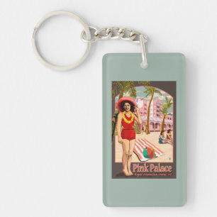 Royal Hawaiian Hotel in Hawaii Keychain