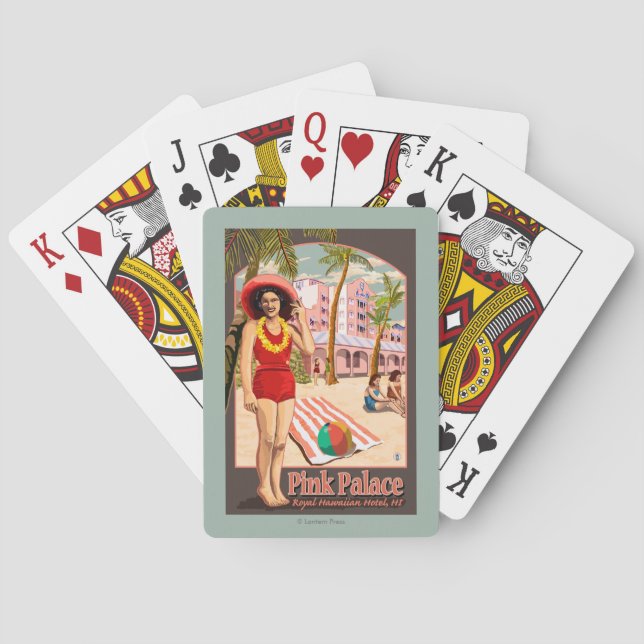 Royal Hawaiian Hotel in Hawaii Poker Cards (Back)
