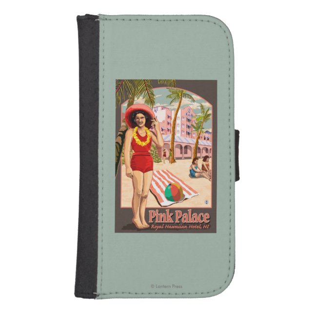 Royal Hawaiian Hotel in Hawaii Samsung Galaxy Wallet Case (Front)