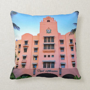 Royal Hawaiian Hotel Throw Pillow