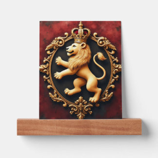 Royal Heraldic Tapestry Pattern Picture Ledge