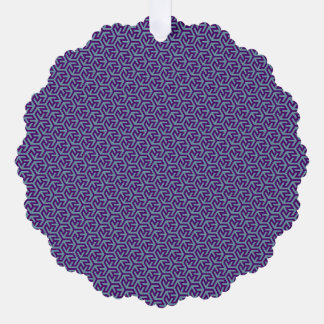 Royal Hex Weave Ornament Card