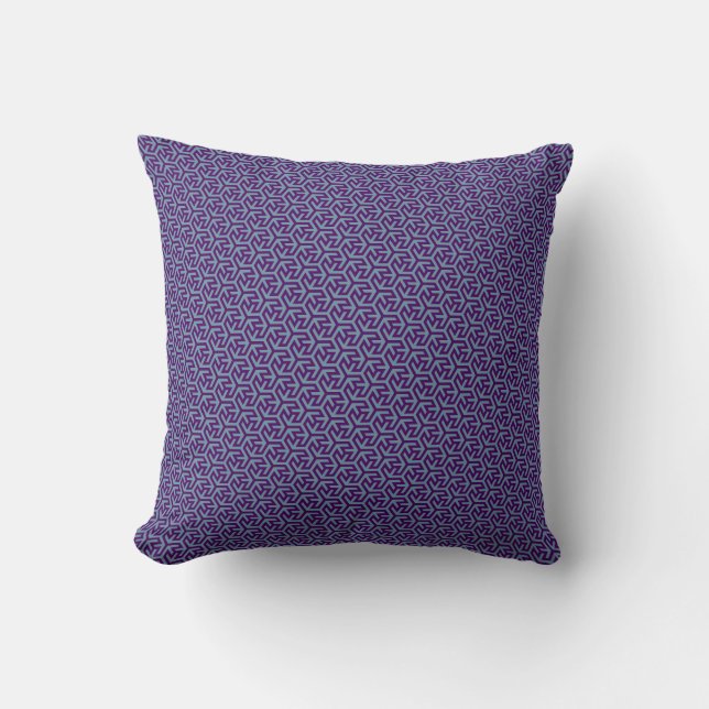 Royal Hex Weave Throw Pillow (Front)